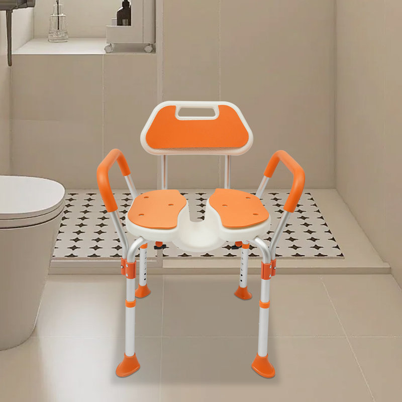 DENFER Non-slip Shower Chair Height Adjustable | Wayfair